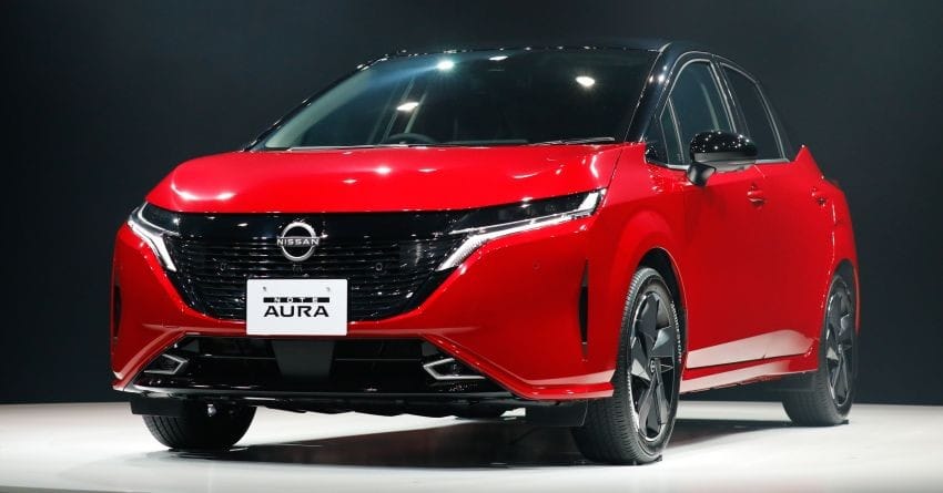 Cận cảnh thiết kế đầu xe của Nissan Note Aura 2022