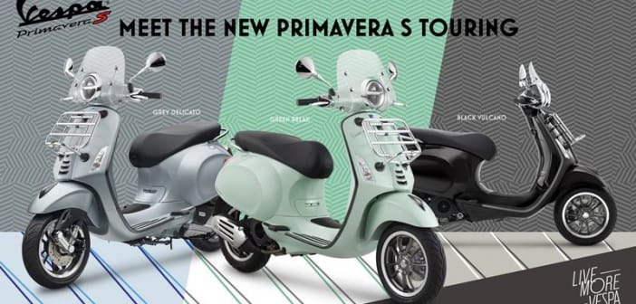 Bộ 3 màu mới trên Vespa Primavera S 150 phiên bản Touring


