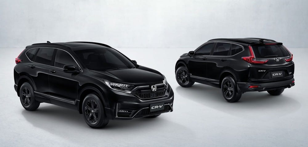 Honda CR-V Black Edition 2021 được sơn màu đen ngọc trai bên ngoài