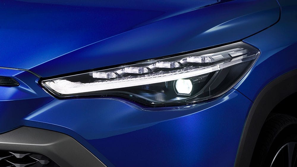 Đèn pha của Toyota Corolla Cross 2021 bản cao cấp nhất