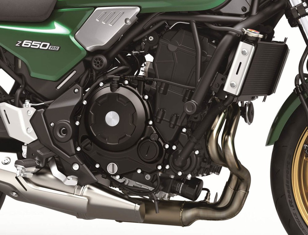 Kawasaki Z650RS 2022 trang bị động cơ giống với Z650, nhưng đã được hiệu chỉnh