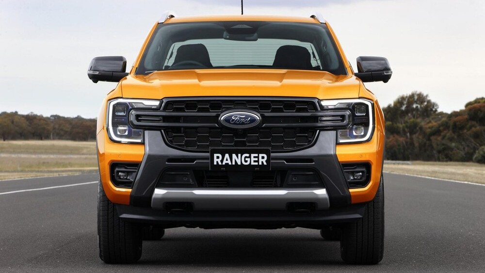 Cận cảnh đầu xe của Ford Ranger 2022